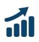 Graph growth icon